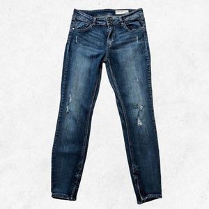 Pistola Skinny Stretch Jeans Women's Size‎ 29 Mid Rise Distressed Ankle Zip Blue